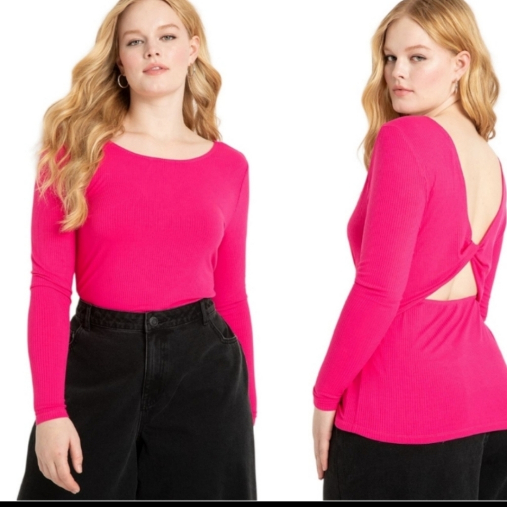 Open back Eloquii shirt!!